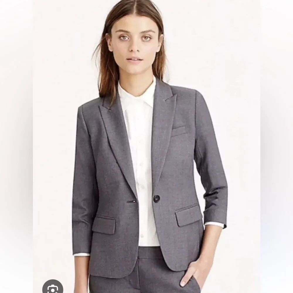 JCrew Super 120s Grey Blazer